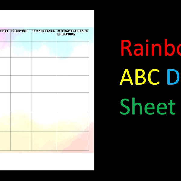 Rainbow ABC Data Sheet