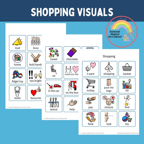 Shopping communication lanyard communication aid, non verbal communication, ASD tools and techniques, language support for toddlers,