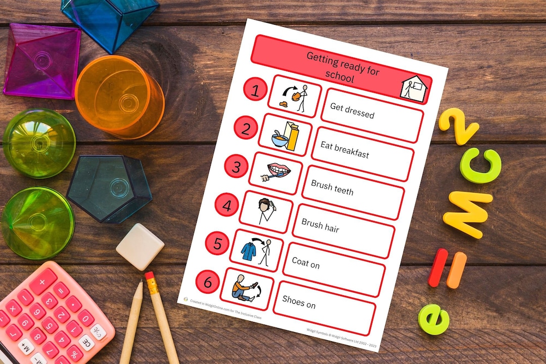 School Checklist Pecs Visual Aids Additional Needs - Etsy