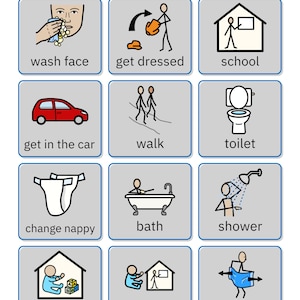 Daily Routine Now and Next Board, Non Verbal Visual Aid Flashcards, Now ...