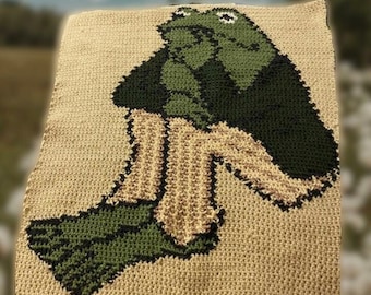 A Thinking Frog Tapestry Pattern