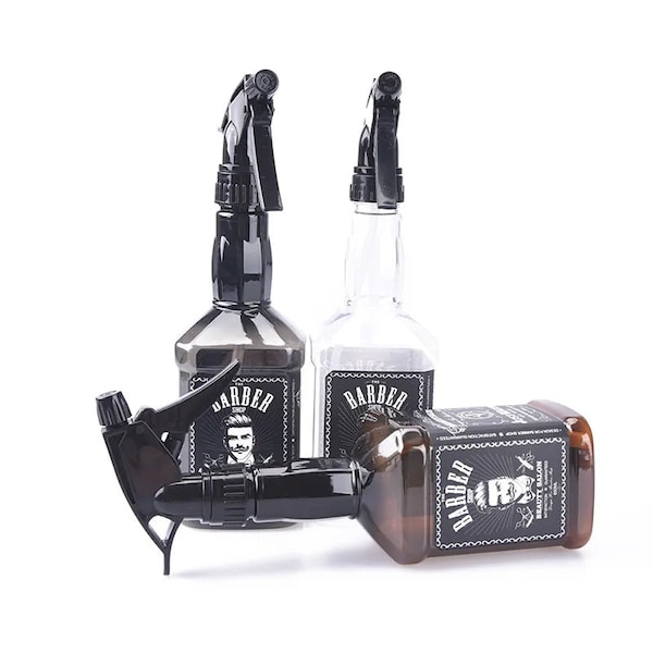 Empty Replica Spray Bottle Refillable Mist Bottle Alcohol Disinfectant Dispenser Salon Barber Water Sprayer For Hair Jim Beam