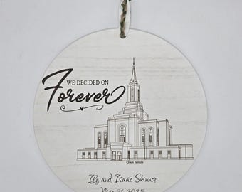 LDS Temple Wedding Wall Art