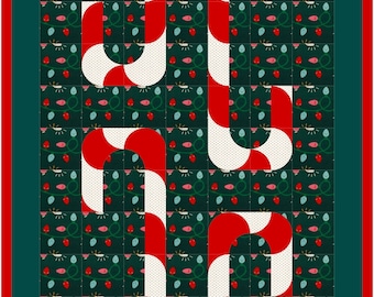 Peppermint Sticks Quilt Pattern PDF Instant Download