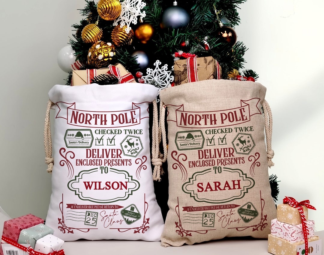 2023 Custom Santa Sack Christmas Sack Custom Christmas Toy Etsy UK