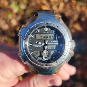Citizen Oxy World Time Alarm Chronograph