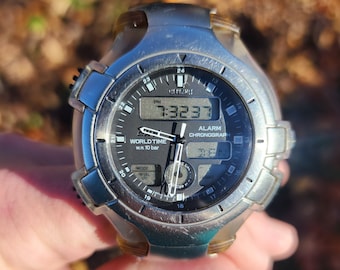 Citizen Oxy World Time Alarm Chronograph