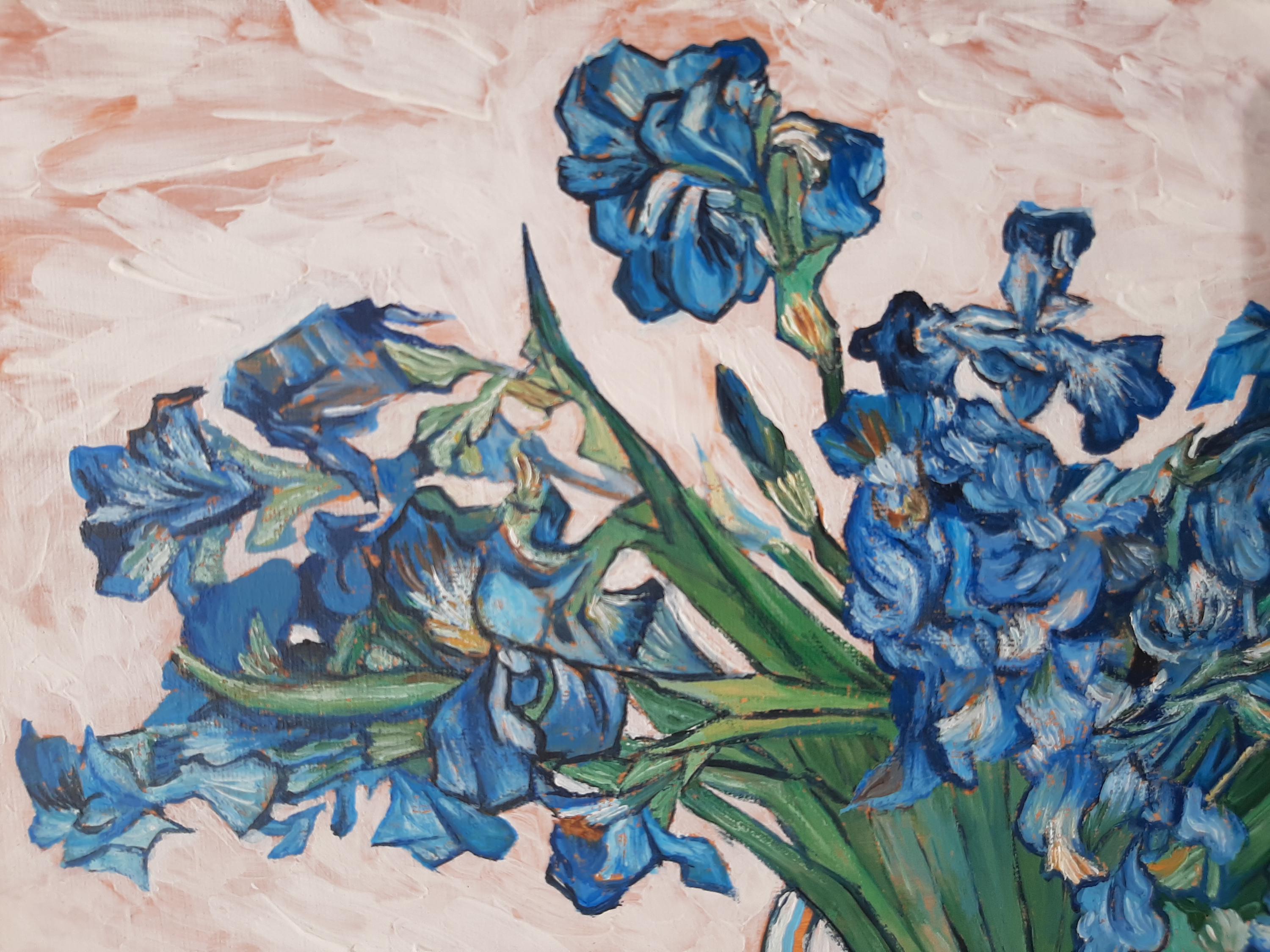 Vincent Van Gogh Irises ゴッホ展 立体複製画 2010 0000000195532_LzqRssA.jpg