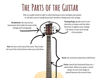 Parts of a Guitar Visual Printout