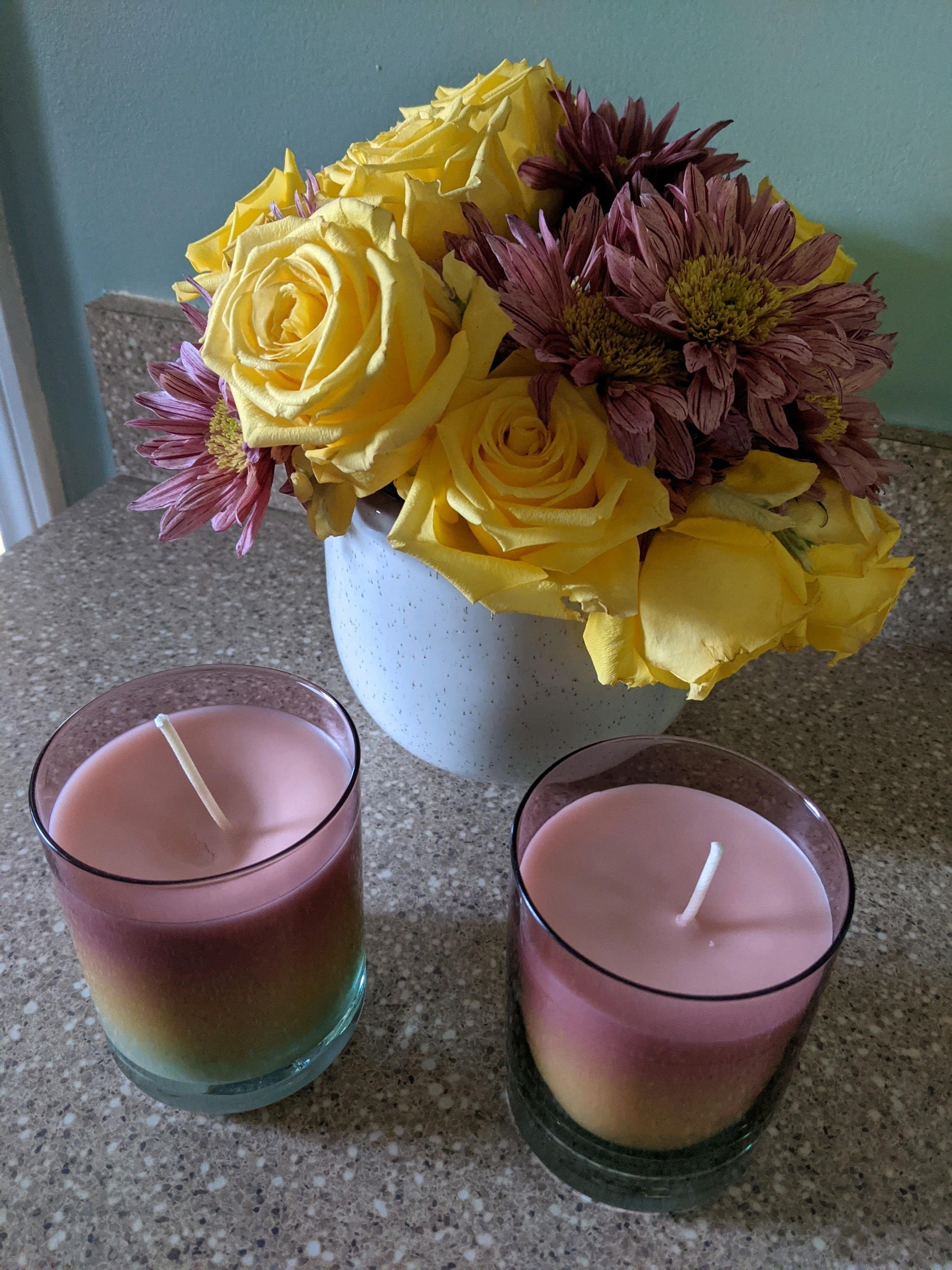 Rainbow Peach Scented Candles Etsy