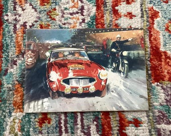 Castrol racing achievements 1960 book vintage fantastic photo s  illustrations and paintings were  by artist Gordon Horner