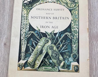 Ordnance Survey map of Southern Britain in the Iron Age pub by Director General of Ordnance survey Southampton rep 1975 book