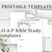 Printable Bible Study S.O.A.P Templates With 2 Different Layouts, a ...