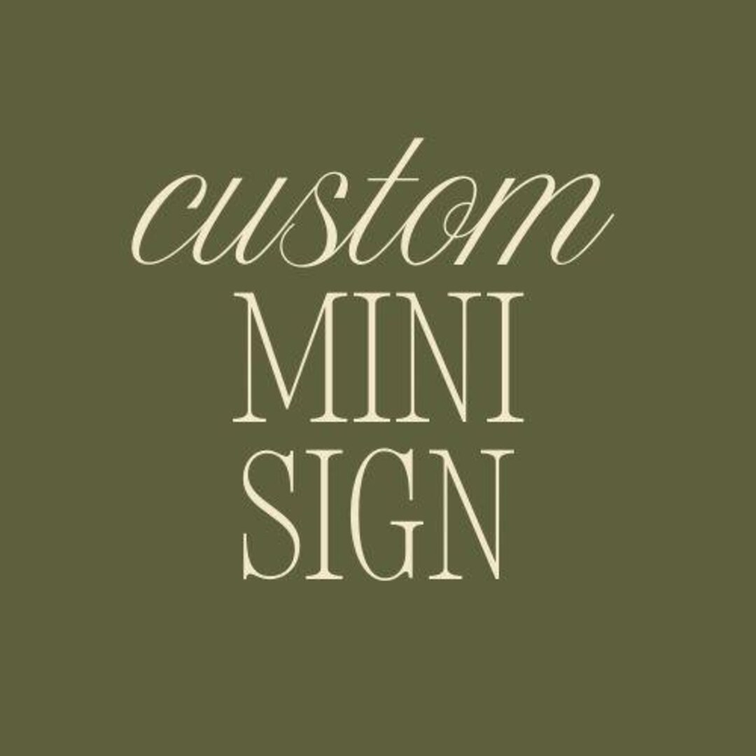 Watercolor Sign Micro Wedding Tabletop Sign - MINI - Etsy
