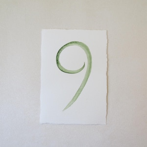 watercolor table numbers wedding stationery and signs romantic