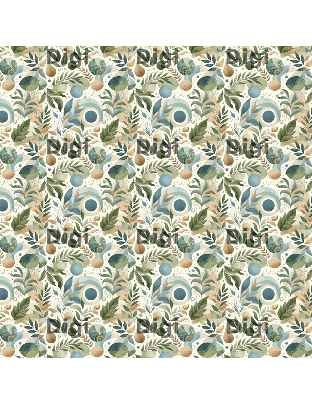 Nature-inspired Seamless Pattern - Digital Wallpaper Design - Etsy