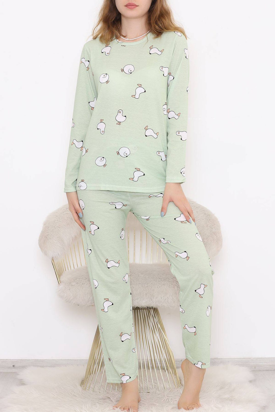 Duck Suit Pajamas Duck Pajamas Nightgown Pajamasfun Pajama Etsy