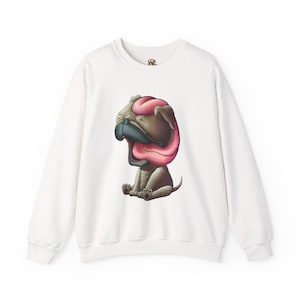 Pug Sweatshirt for Dog Lovers - Unisex Cartoon Crewneck