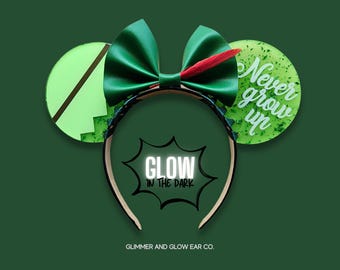 Lost Boys Mouse Ears | Glow in the Dark Peter Pan Headband