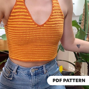 Halterneck Top PDF Crochet Pattern | Beginner Friendly Summer Top | Digital Download