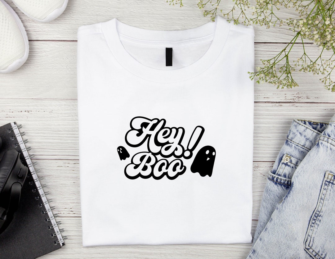 Hey Boo, Hey Boo SVG, Hey Boo Cut File, Hey Boo Sublimation PNG SVG ...