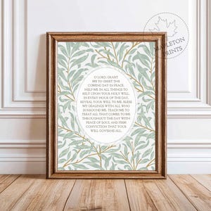 Orthodox Morning Prayer Printable, Christian Botanical Wall Art, Poster, Digital Download