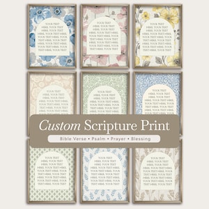 May include: A collection of nine framed prints featuring various floral and botanical patterns. Each print contains a central arched white space with the repeated placeholder text "YOUR TEXT HERE, YOUR TEXT HERE, YOUR TEXT HERE, YOUR TEXT HERE."