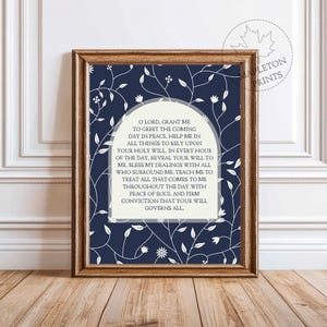 Orthodox Morning Prayer Printable, Christian Navy Wall Art, Poster, Digital Download