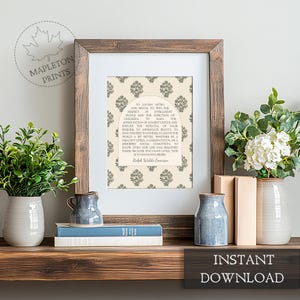May include: A printable quote by Ralph Waldo Emerson in a white frame with a decorative pattern. The quote reads: "To laugh often and much to win the respect of intelligent people and the affection of children... to leave the world a bit better, whether by a healthy child, a garden patch, or a redeemed social condition... to know even one life has breathed easier because you have lived - this is to have succeeded."