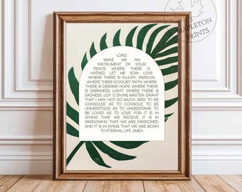 St. Francis Prayer Print: Modern Christian Wall Art (Digital Download)
