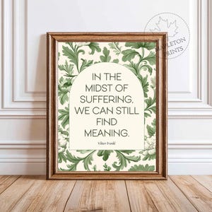 Viktor Frankl Quote Print: Inspirational Psychology Wall Art (Digital Download)