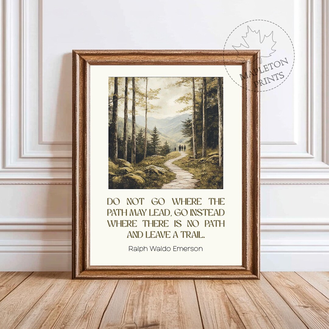 Ralph Waldo Emerson Quote Print: Inspirational Wall Art (digital ...