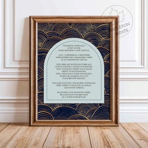 Rumi Guest House Poem Print, Printable Inspirational Poetry Wall Art, Digital Download