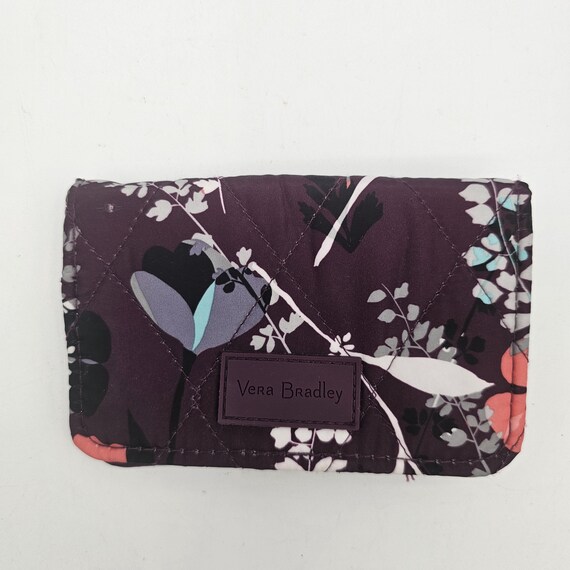 Vera Bradley Pressed Flowers Ultralight RFID Small Bifold Wallet