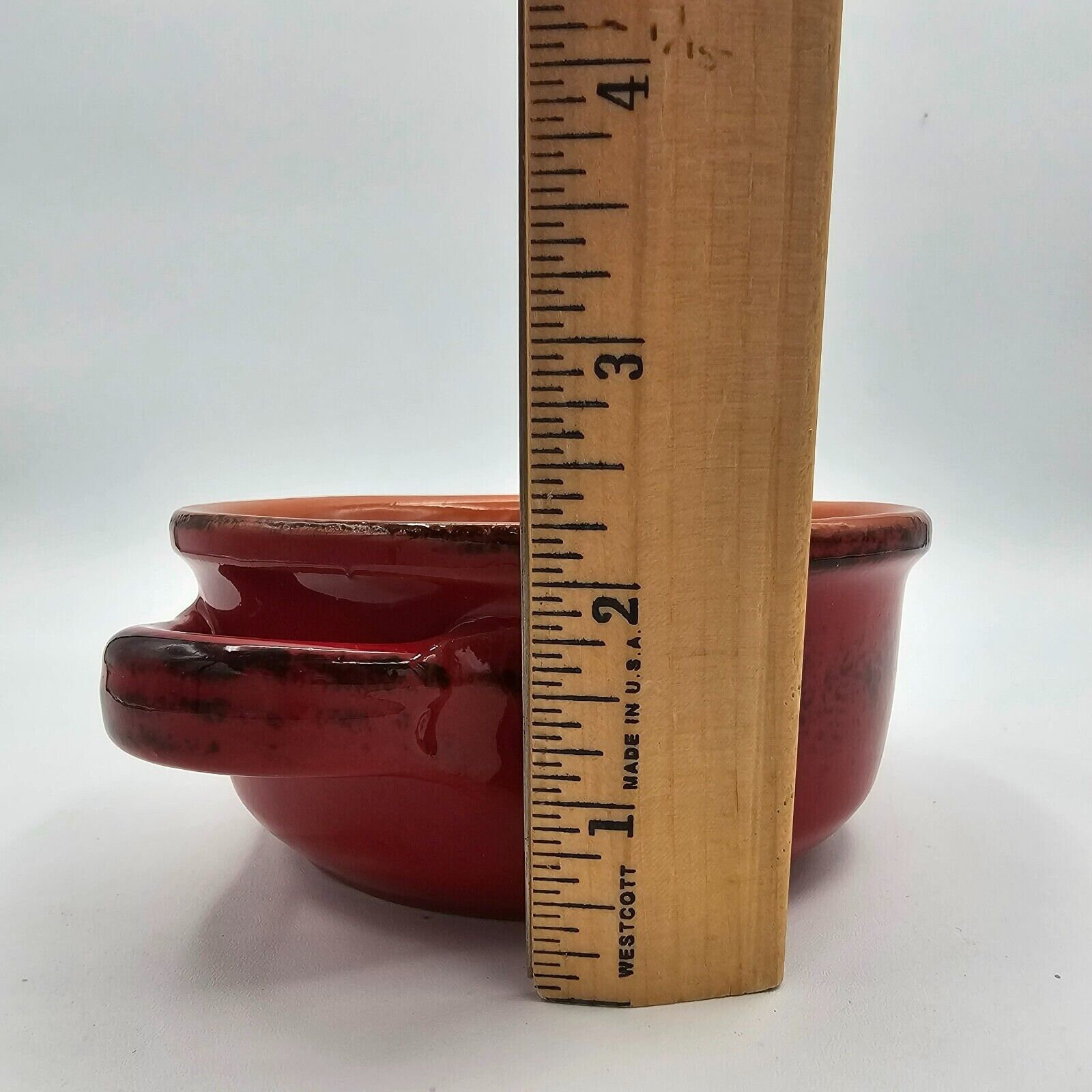 De Silva Pottery Terra Cotta Pottery Glazed Casserole Soup Bowl Made in