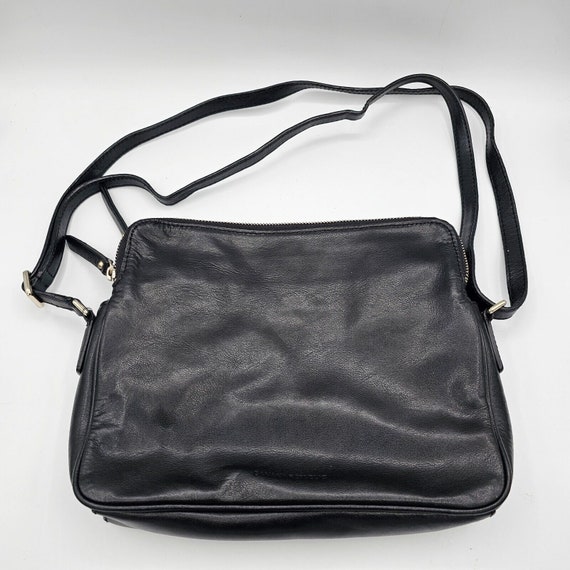 Banana Republic Black Leather Crossbody Bag - image 2