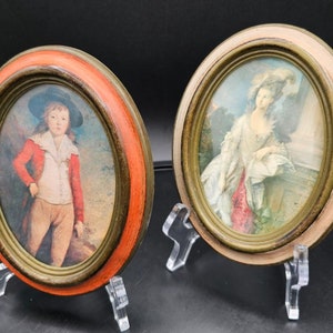 Victorian Style Portraits Lord and Lady Set of 2 Made in Italy Cheswick PA