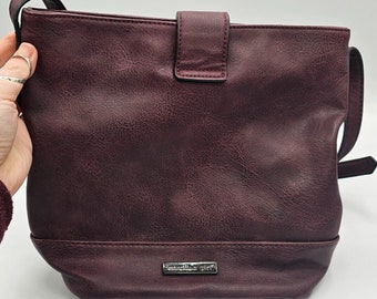 Madden Girl Handbag Crossbody Maroon with Tassel