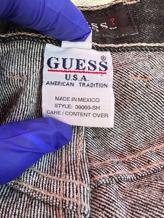 Guess Black Wash Mid Rise Men's Jeans 32 x L29 st… - image 5