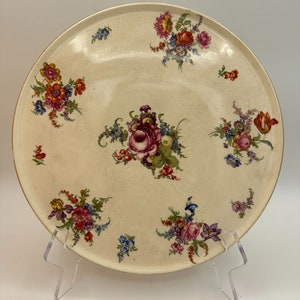 Floral Cake Plate 4478  by Romarco Ware Made in England