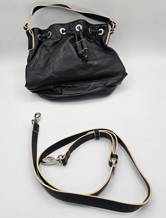 Vera Bradley Black Drawstring Crossbody Handbag