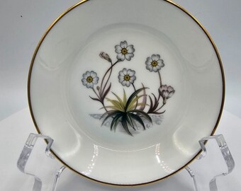 Royal Worcester Porcelain Gold Trim Flower Coaster Dish Style 51