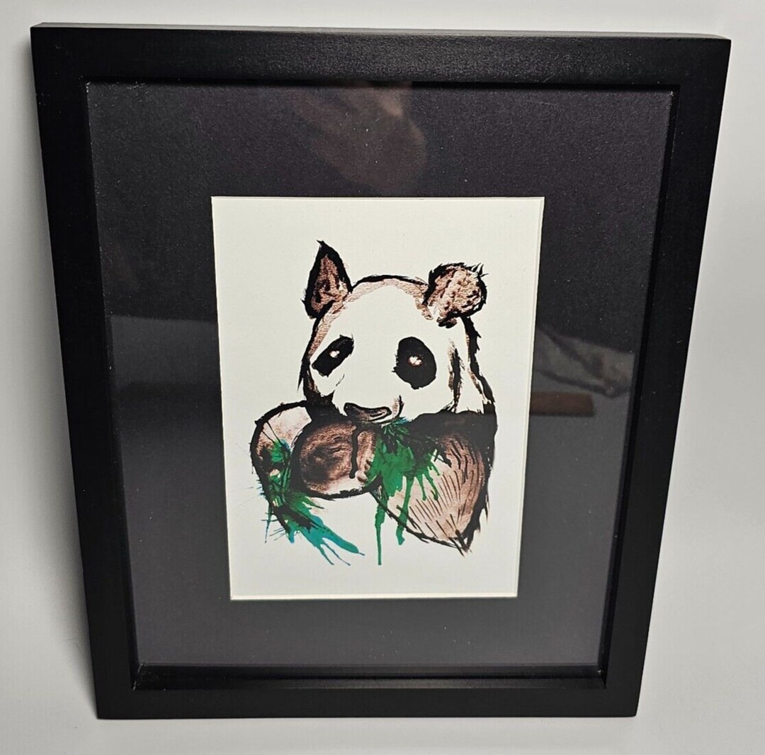 Panda Painting 8 X 10 in Frame - Etsy