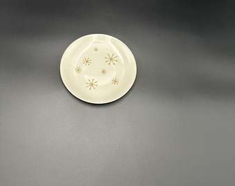 MCM Royal China USA Star Glow Atomic China Mustard Gold Small Side Plate