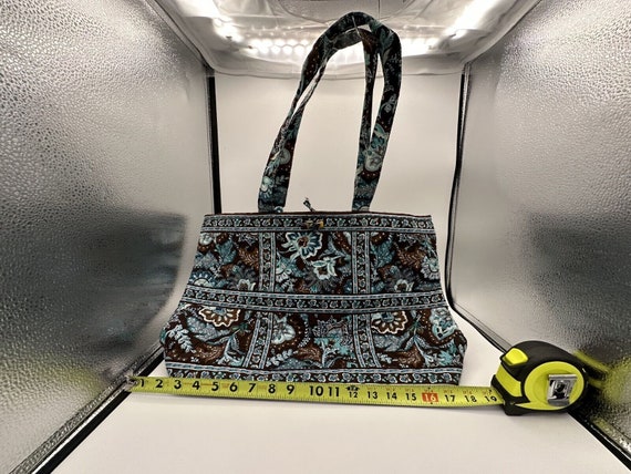 Vera Bradley Tote: Java Blue Paisley, Large Retir… - image 5