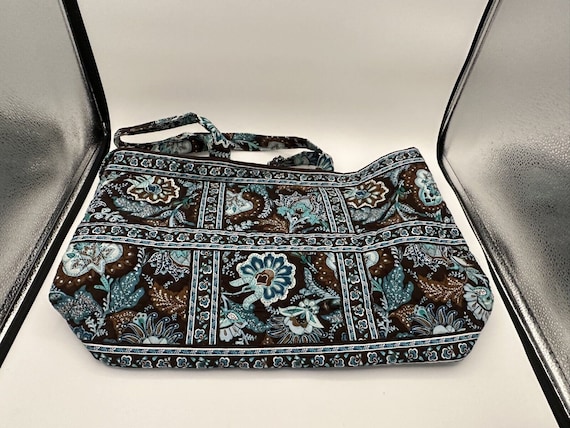 Vera Bradley Tote: Java Blue Paisley, Large Retir… - image 1