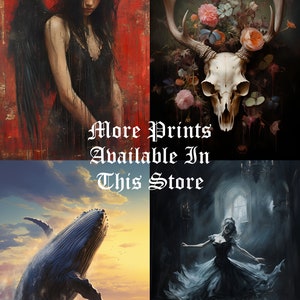 Pensamientos del hombre muerto, cartel de esqueleto, impresión del cementerio, arte de la pared del cementerio, romance gótico, decoración del hogar oscuro, academia oscura, regalo gótico imagen 5