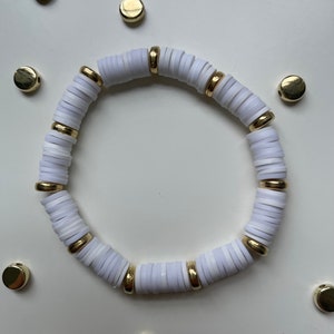 White and Gold Bracelet
