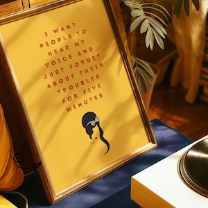 Amy Winehouse Quote Art Print: Music Lover Gift (Digital Download)