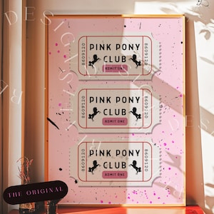 Pink Pony Club Poster | Chappell Roan Lyrics Print | Vintage Concert Vibes | Wall Art Digital Download